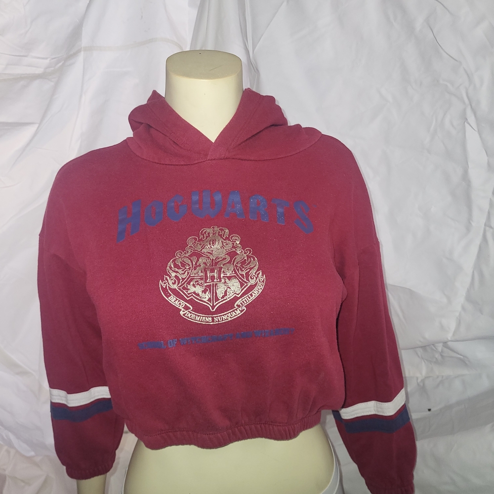 Red Girl's 10/12 Harry Potter Hogwarts Hooded Sweatshirt